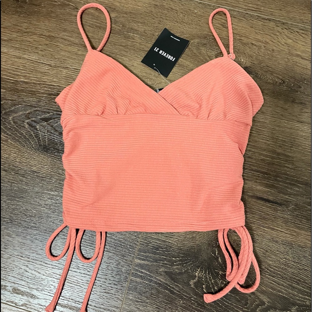 Forever 21 Knit top/cami/SP-salmon